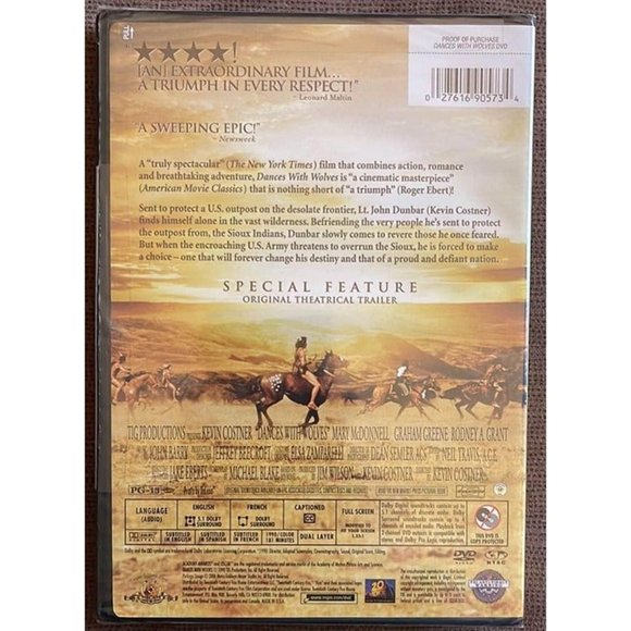 Dances with Wolves (DVD, 2004) NEW - Picture 2 of 3